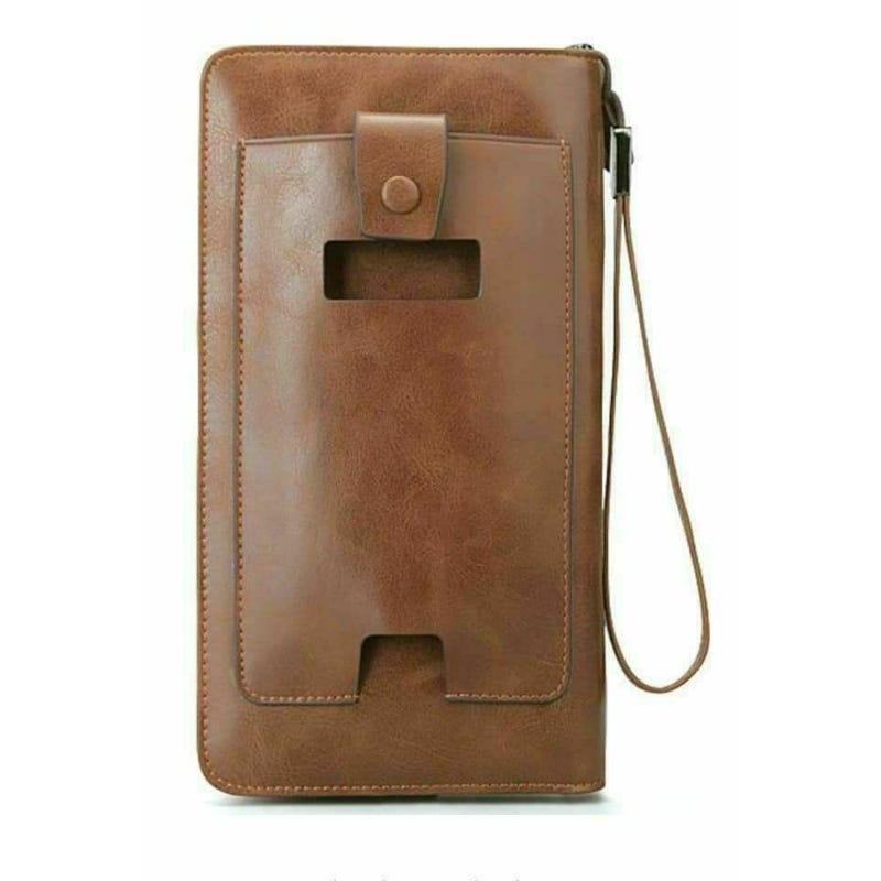 Kangaroo Faux Leather Hand Wallet, With Back Mobile Cover, 15 x 2.5 x 10 cm - Havan