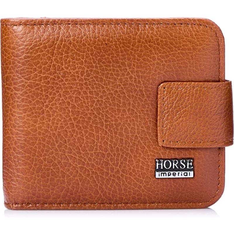 Leather Wallet, 15×8×2.8 cm - Havana