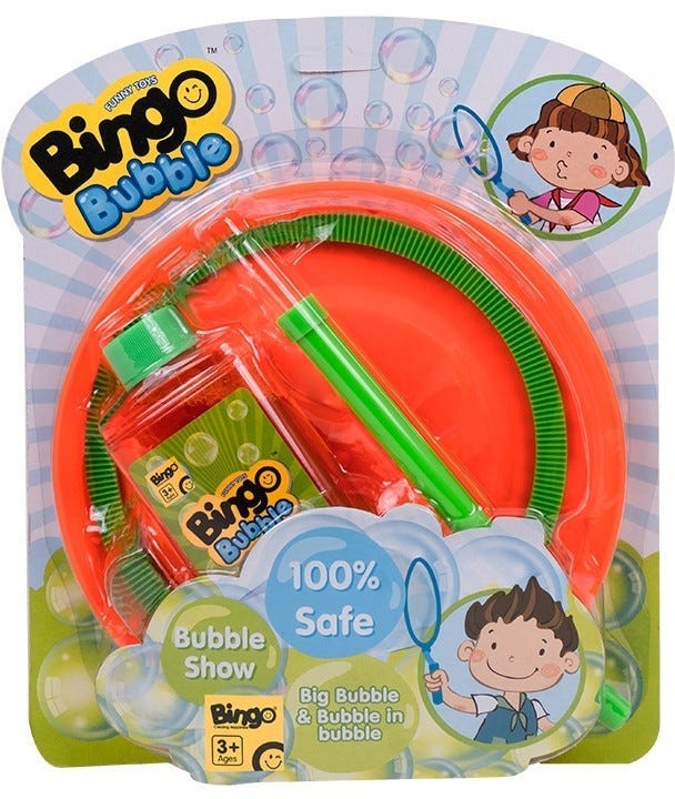 Bingo Bubbles Bottles Plate, 3 Pieces, hk-9047 - Orange Green