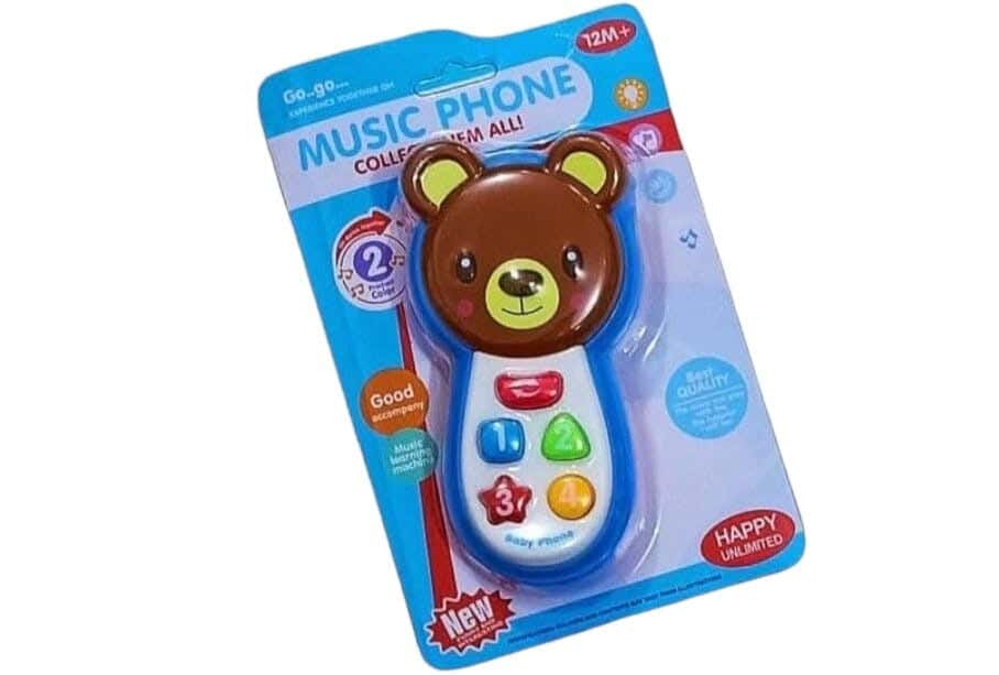 Alsafwa W25-111-1 Musical Phone Toy - Blue