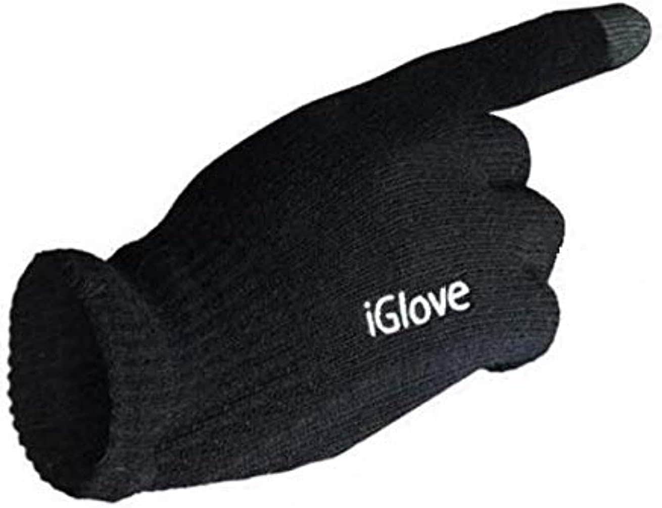Iglove Durable Touchscreen Gloves, One Size - Black