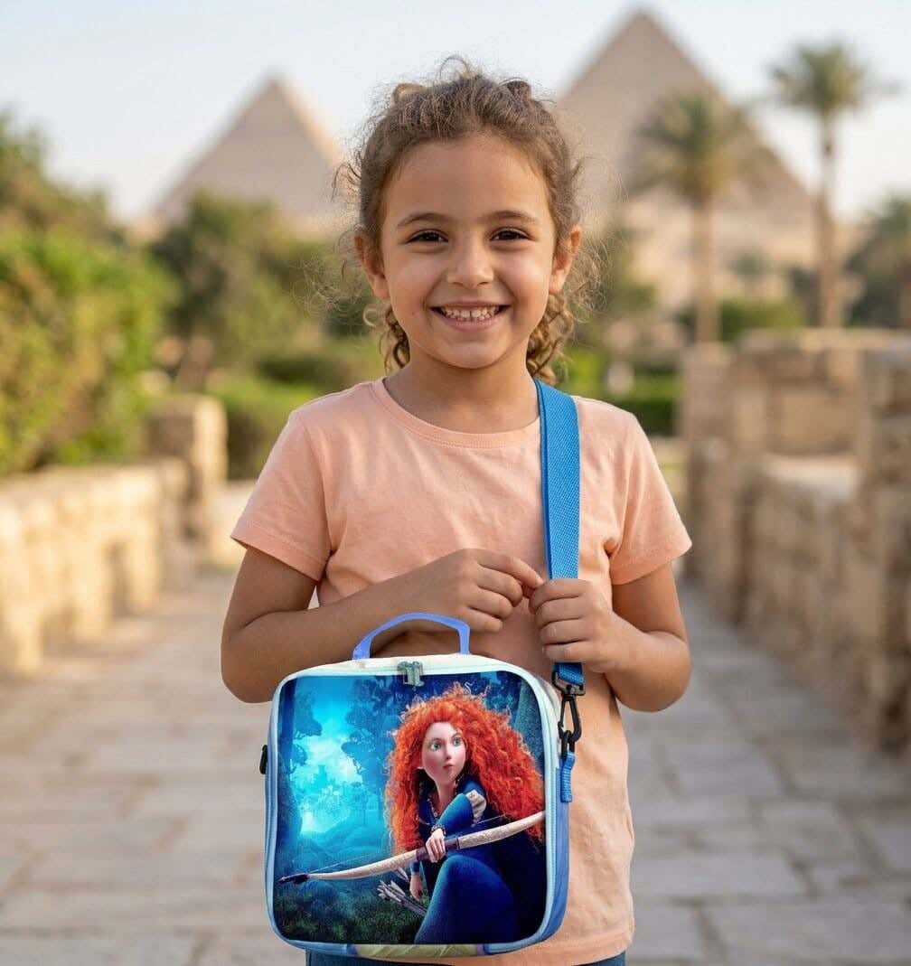 Insulated lunch bag for children, 3 liters, 24×10×24 cm, waterproof - multicolor