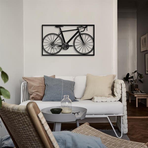 Decorative Wall Hanging, MDF Wood, 70×41×0.5 - Black