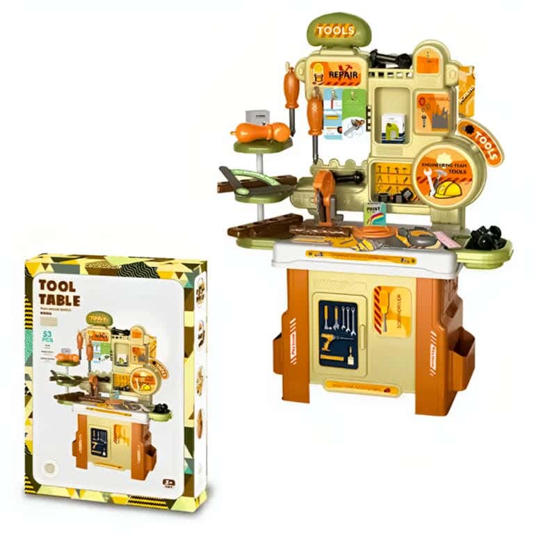 Workshop Toy For Kids, Suitable For Ages 3+ - Multicolor