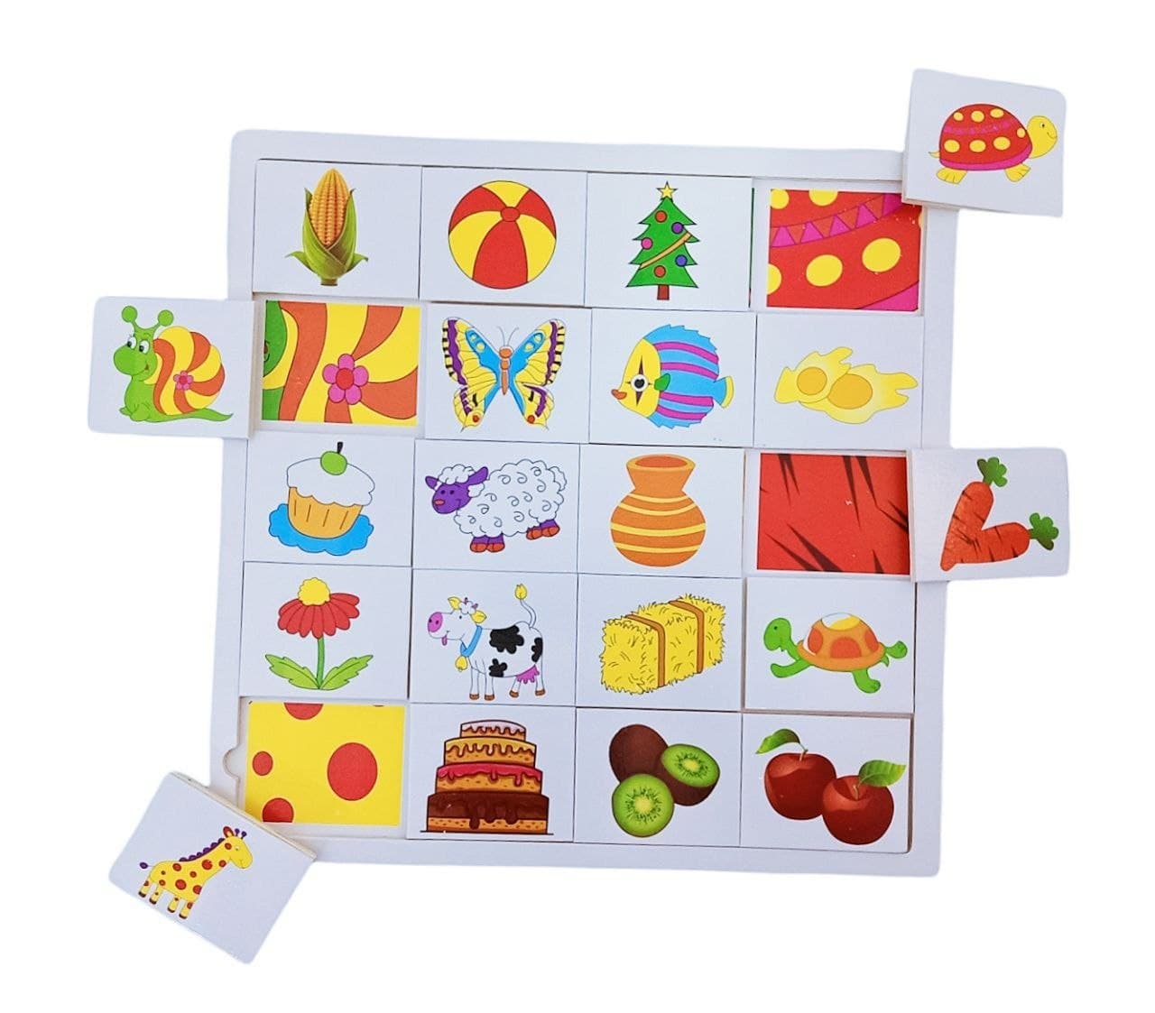Alsafwa W22-35-2 Various Creatures Puzzle for Unisex Children - Multicolor