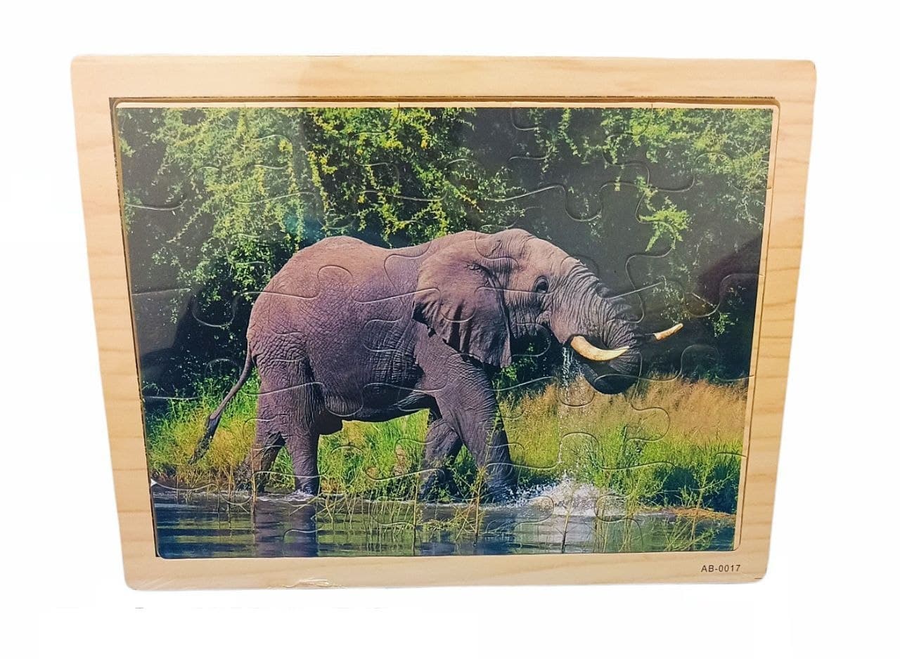 Alsafwa W22-38-1 Elephant Puzzle for Unisex Children - Multicolor