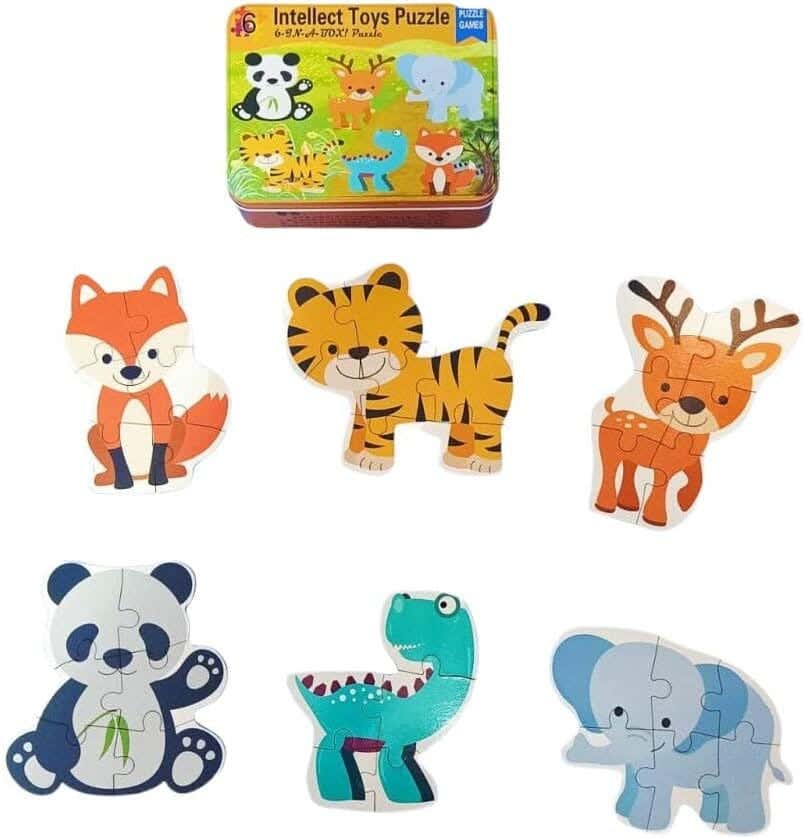 Alsafwa W22-29-A Animal Assemble Puzzle Box - Multicolor