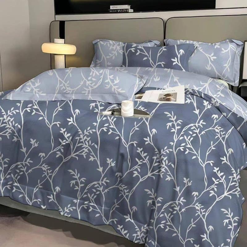 Kids Bedding Set, 6 Pieces - Egyptian Mixed Cotton - Dark Blue