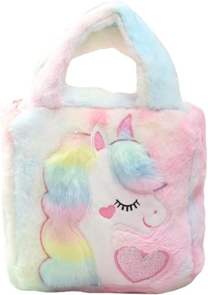 Miss Tiara Unicorn Plush Toddler Shoulder Backpack for Kids - Multicolor
