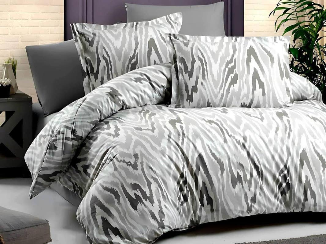 Egyptian Cotton Comforter, Comfortable, 2.5 x 2.4 meters, 3 Pieces - Gray