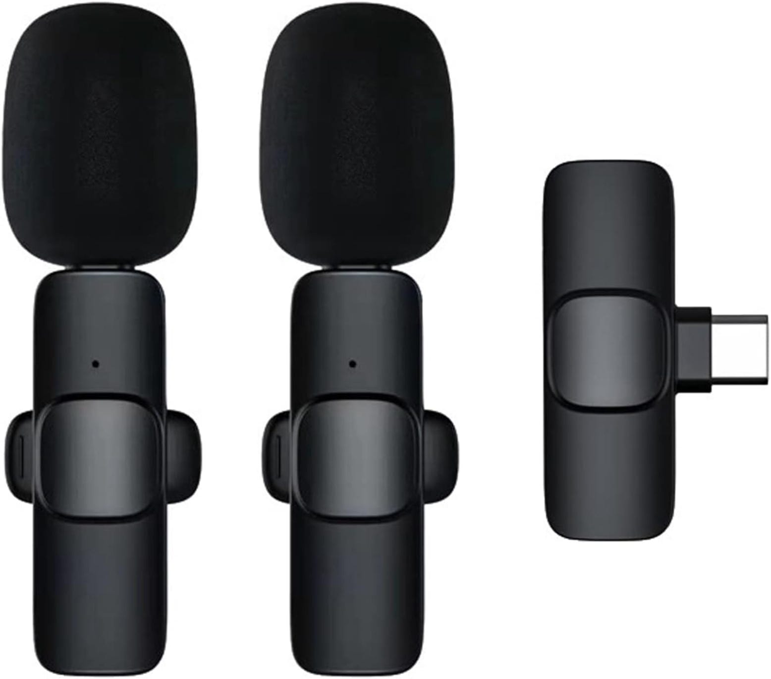 K9 Wireless Microphone for Type-C and Lightning Ports, Black