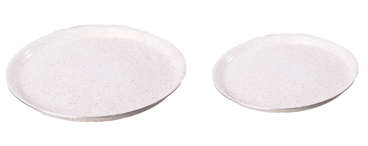 Granite Oven Tray Set, 2 Pieces- Off White
