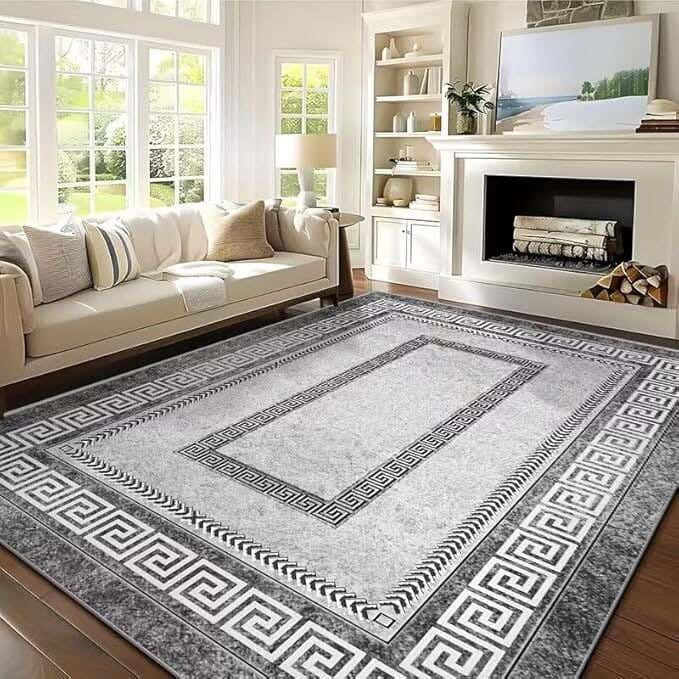 Line Sleep Dots Fabric Carpet protector, 160x250 cm - Multicolor