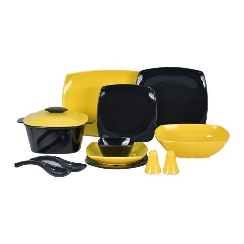 Happy Chef Melamine Dinner Set, 40 Pieces