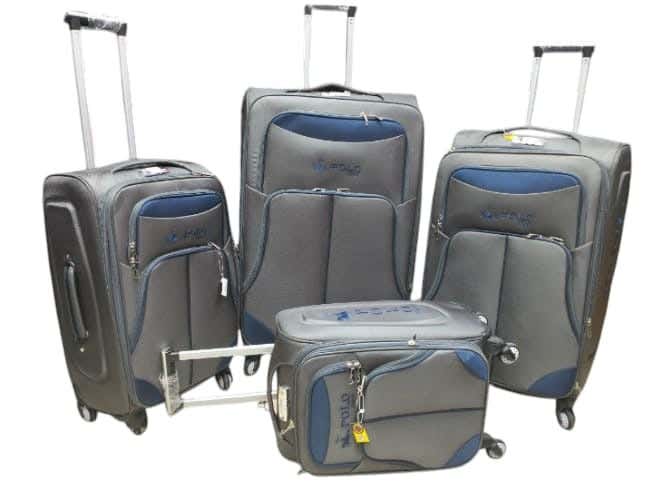 Nour Shopping Travel Bag Set, 4 Pieces, Fabric - Grey
