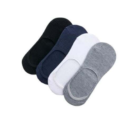 Men's 4-Piece Sock Set, One Size, Cotton - Multicolor