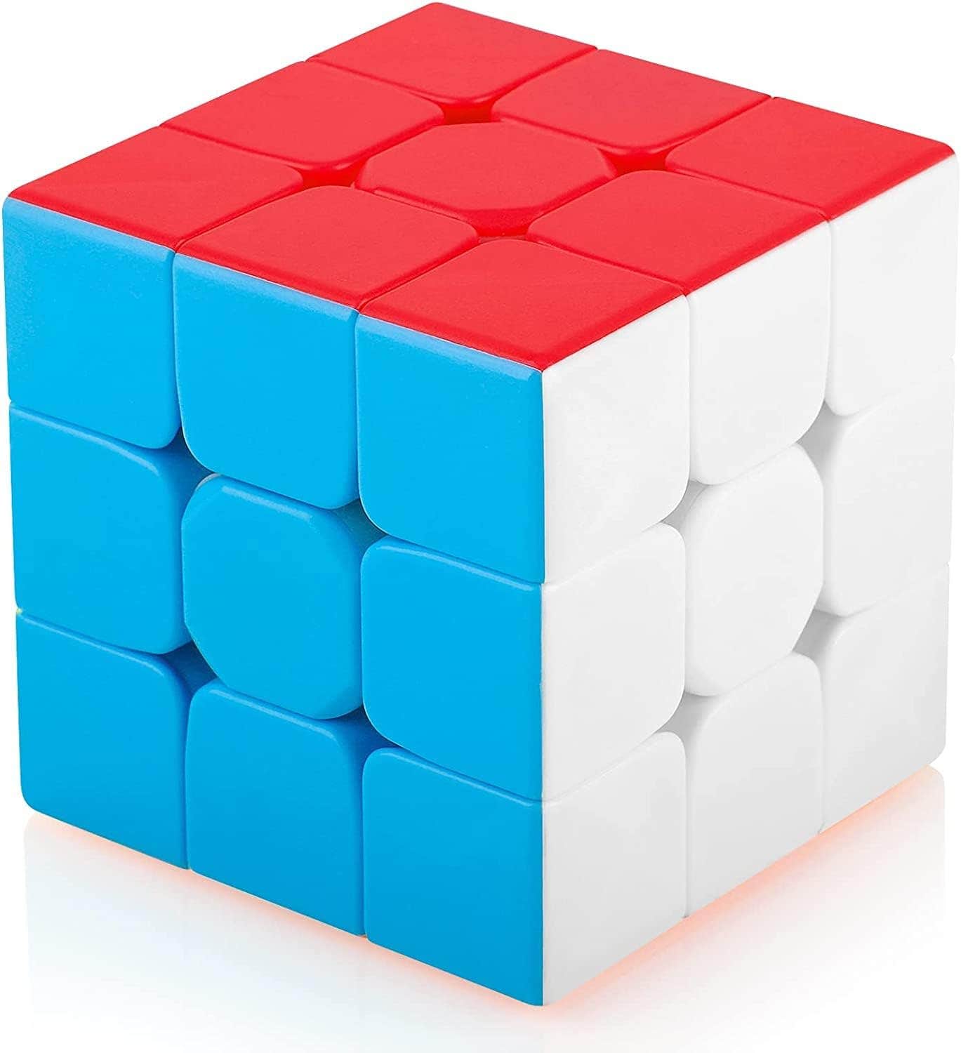 Mumoo Bear Stickerless Design Plastic Magic Cube, 3x3x3 - Multicolor