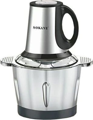 Sokany SK-7011 Chopper Blender, 500 Watt, 3 Liter - Silver