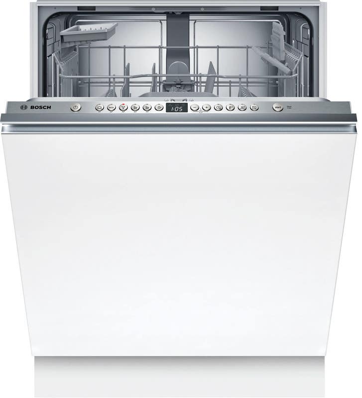 Bosch Dishwasher, 14 Place Settings, 6 Programs, 60cm, Built-in, SMV26DX00T - White