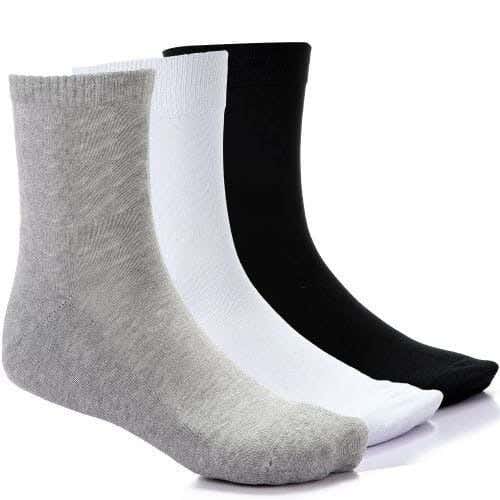 Men's 3-Piece Sock Set, One Size, Cotton - Multicolor