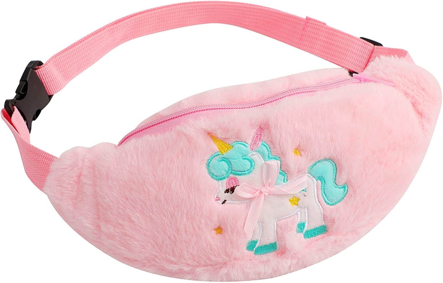 Jasasccel Durable Plush Fanny Pack, One Size - Pink