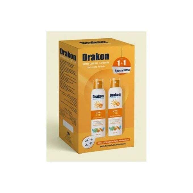 Drakon Sunscreen Lotion Invisible Touch 200Ml 1+1