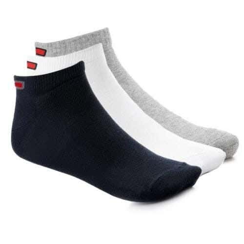 Men's 3-Piece Sock Set, One Size, Cotton - Multicolor