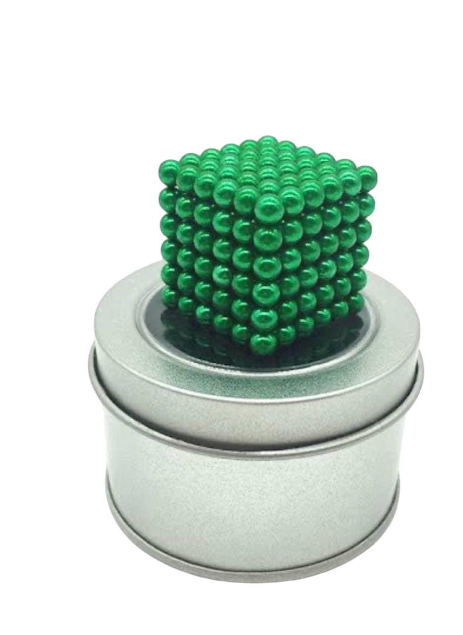 Alsafwa W23-21-3 Magnetic Balls Toy for Unisex Children, 216 Pieces - Green