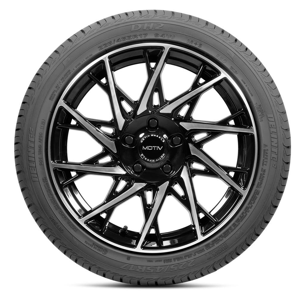 Delinte Dh2 Thailand Car Tire, Size 195/60/R15 - Black