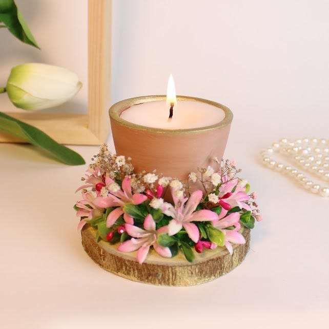 Aromatic candle, One Piece, 10×10 cm - Multicolor