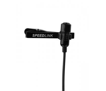 Speed Link SL-8691-SBK-01 Metal Clip on Microphone, 2.5 m Cable - Black
