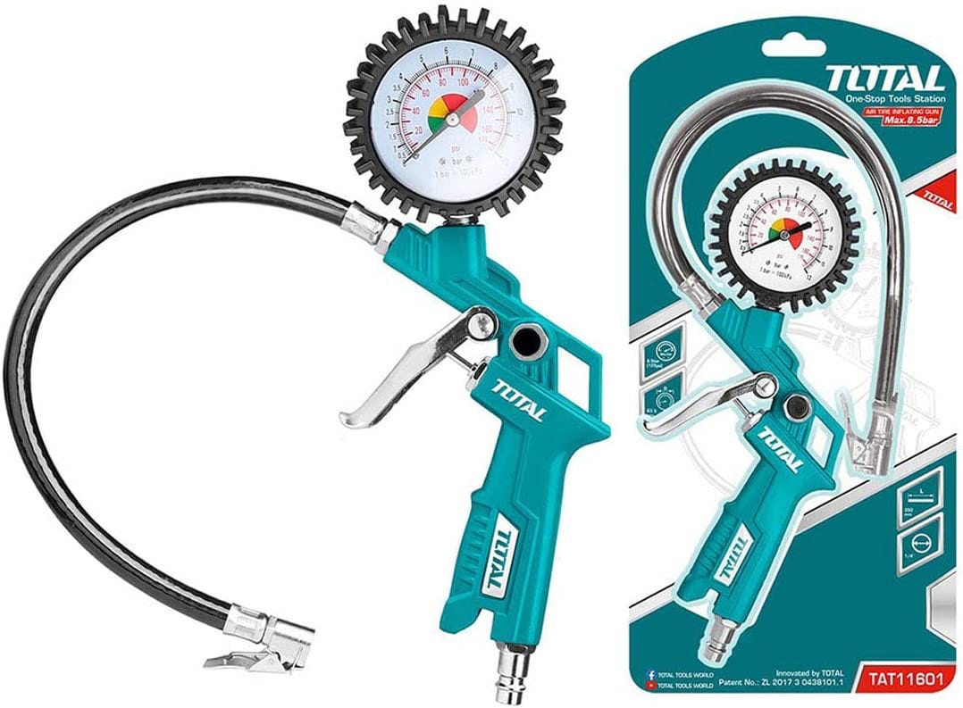 Total TAT11601 Air Tire Inflating Gun - Blue