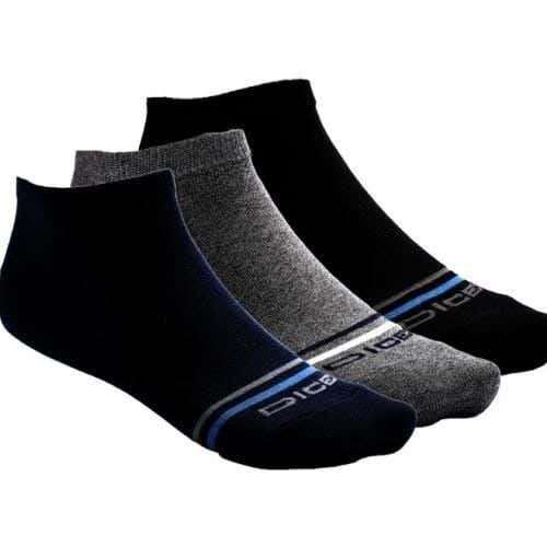Dice Men's 3-Piece Sock Set, One Size, Cotton - Multicolor