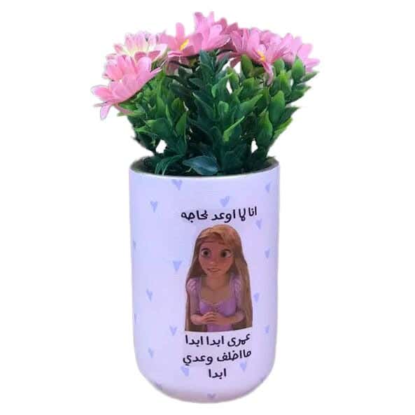 Pottery Plants Pot, 8×20 cm - Pink
