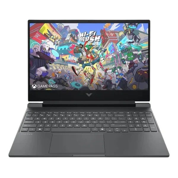 HP Victus Gaming 15-fa2025nia Laptop - 13th Gen Intel Core i5-13420H - 8GB DDR4 RAM - 512GB SSD - NVIDIA GeForce RTX 2050 4GB - 15.6" FHD 144Hz - Mica Silver