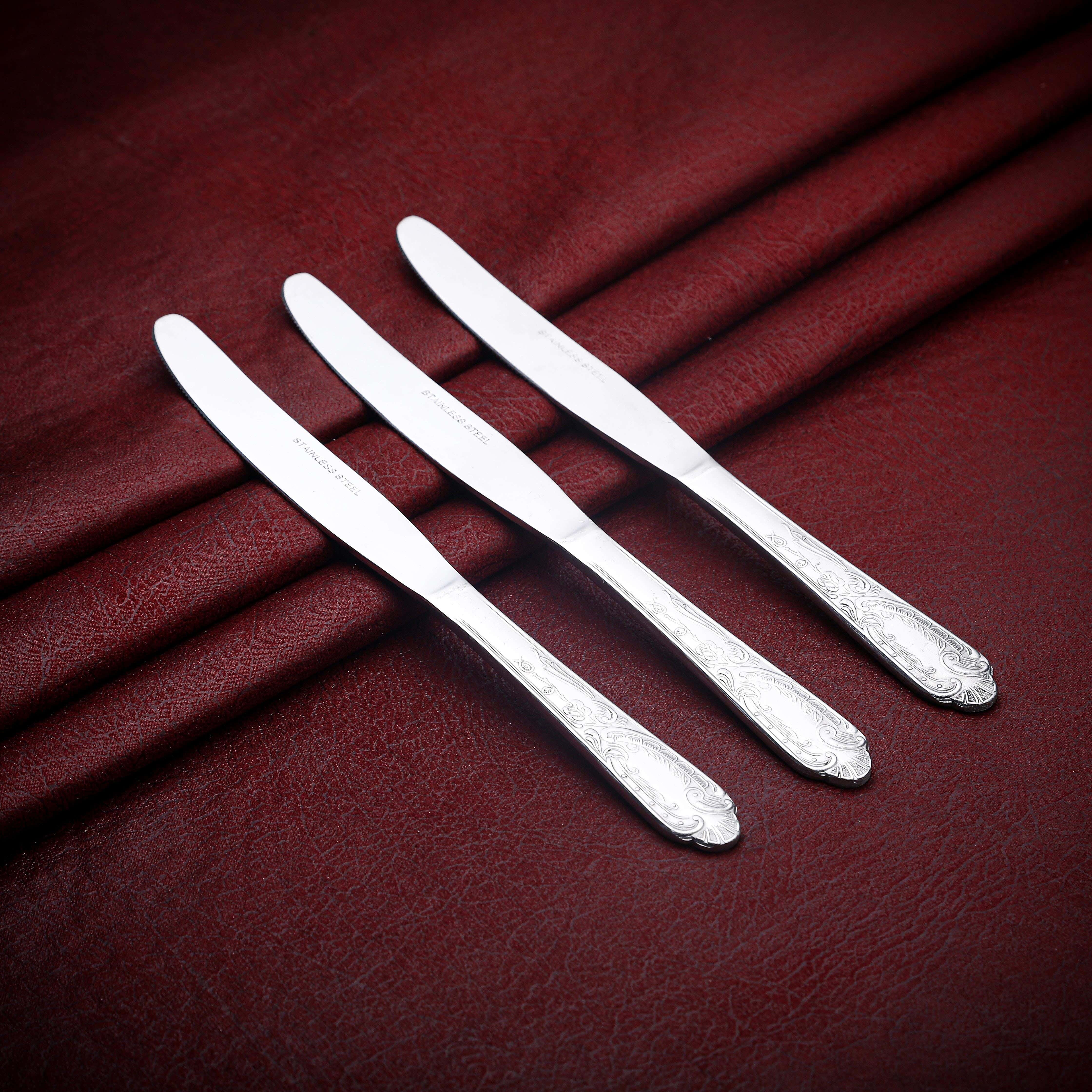 Alex Metal Knife Set, 3 Pieces - Silver