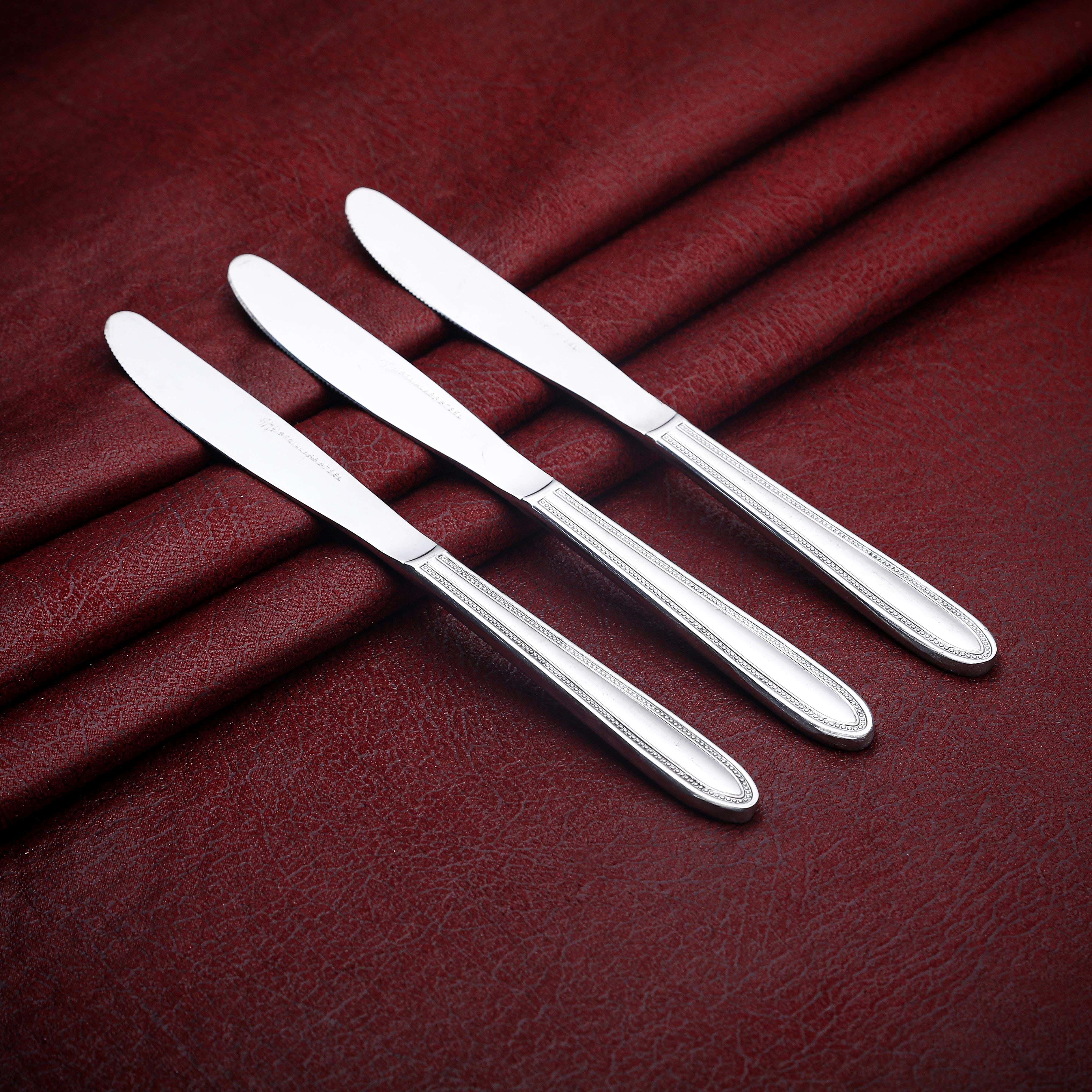 Alex Metal Knife Set, 3 Pieces - Silver