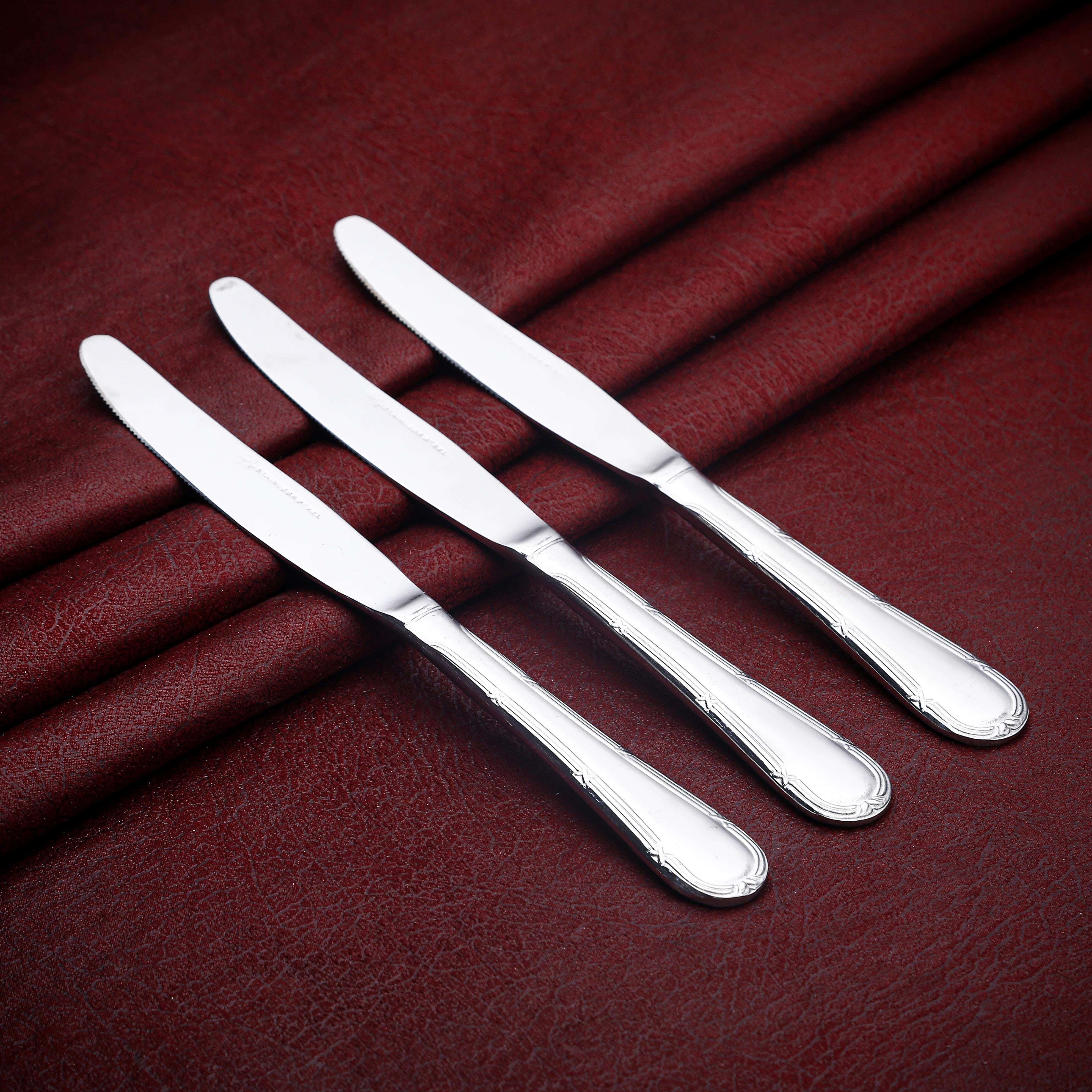 Alex Metal Knife Set, 3 Pieces - Silver