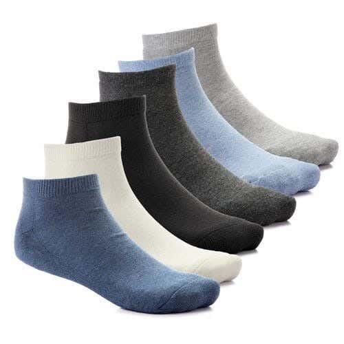 Men's 6-Piece Sock Set, One Size, Cotton - Multicolor