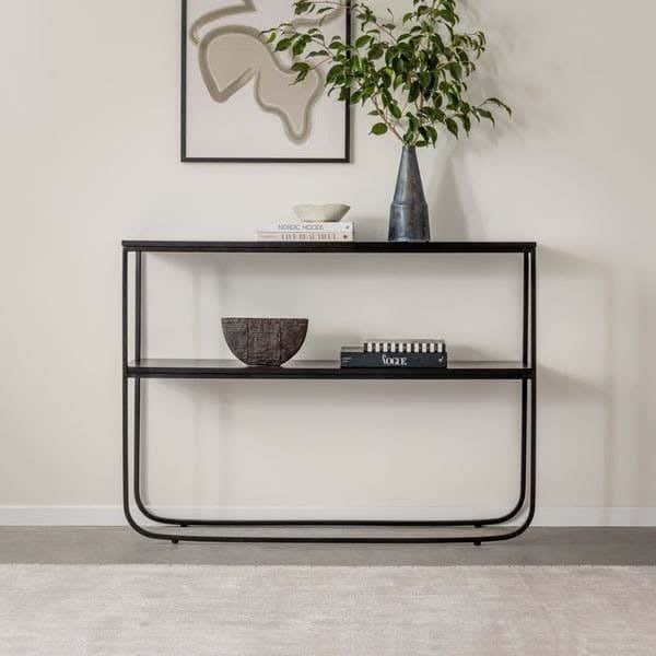 Metal console, 110x90x35 cm - Black