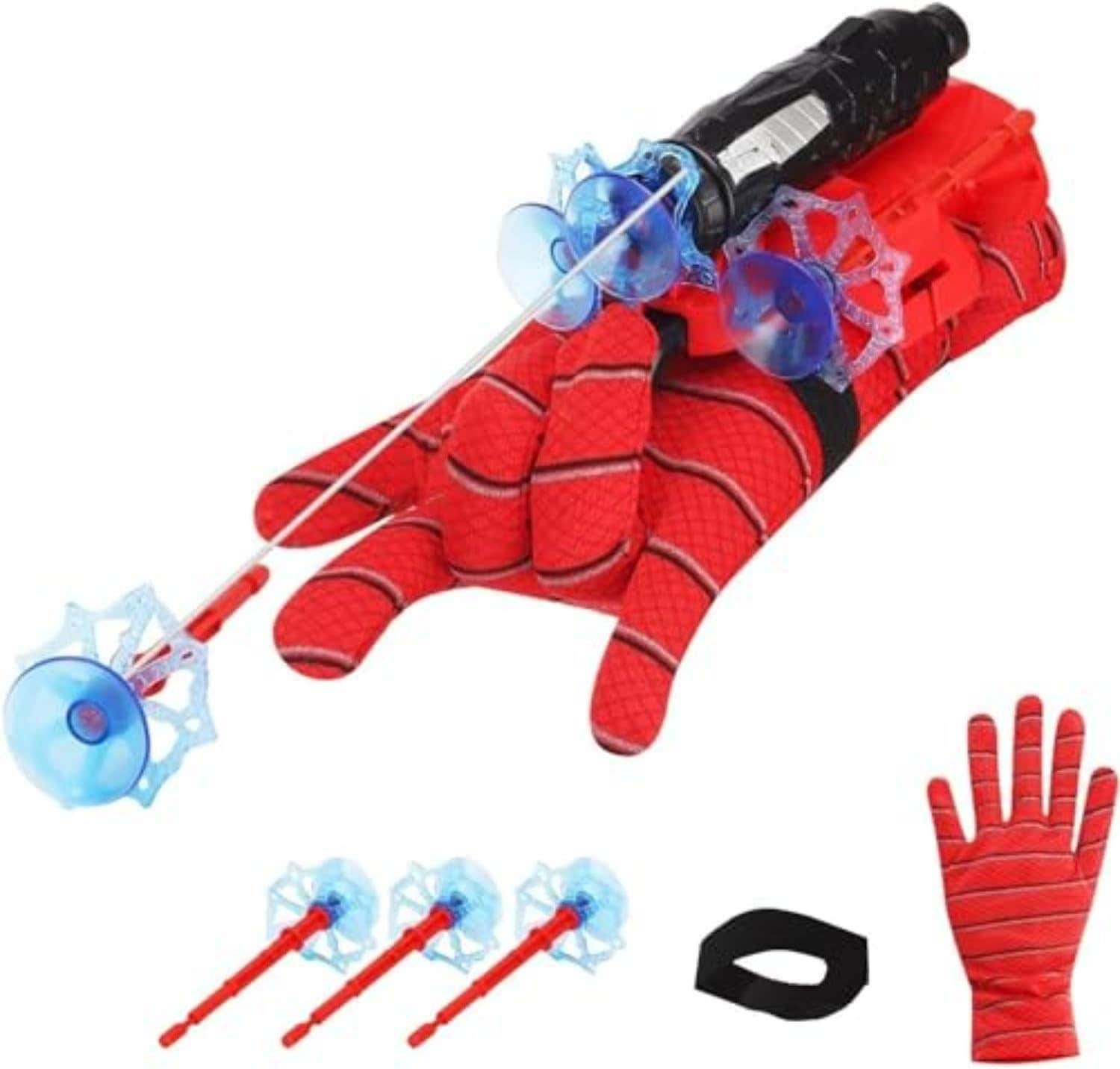 Vibhuji Export Fabric Spider Launcher Glove - Red