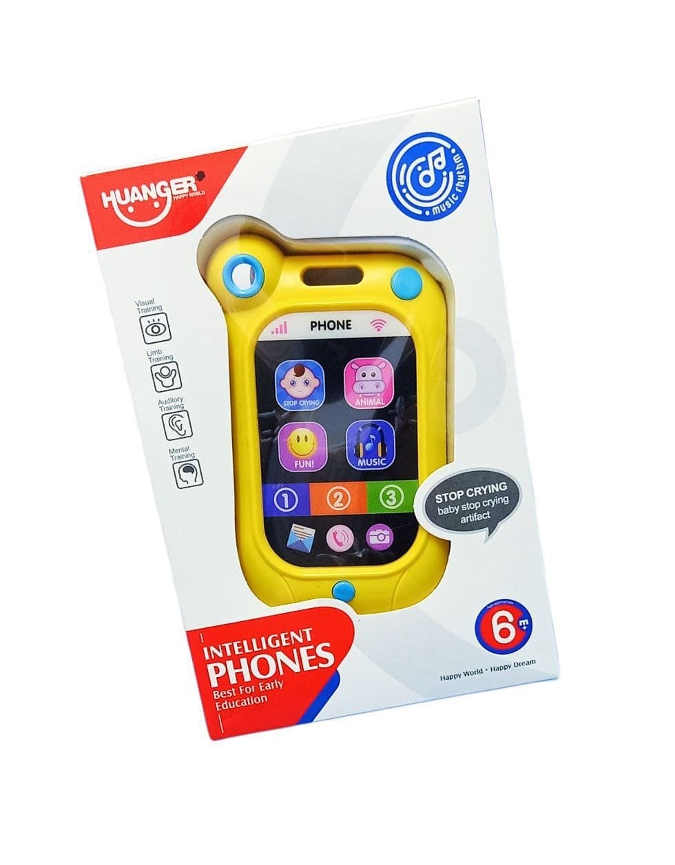 Alsafwa W25-119 Interactive Telephone Toy for Unisex Children - Yellow