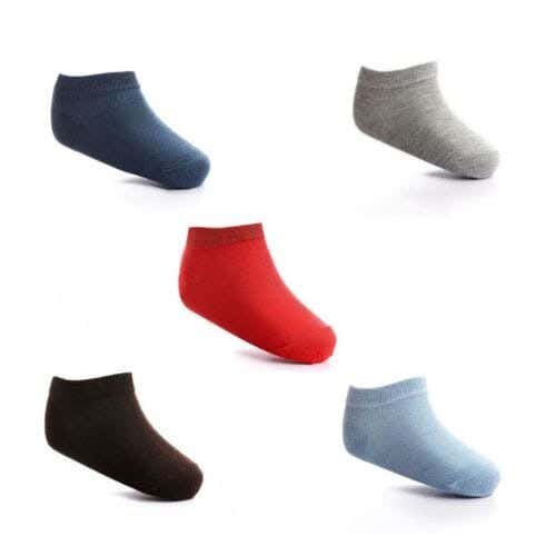 Kids Sock Set, 5 Pieces, One Size, Cotton - Multicolor