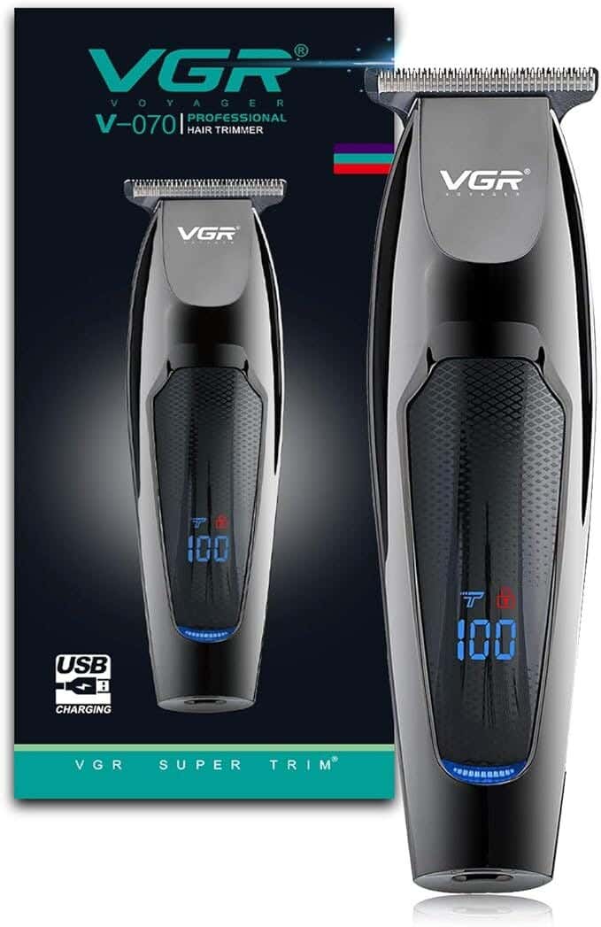 VGR-070 Hair Trimmer For Men, 5 Watt - Black