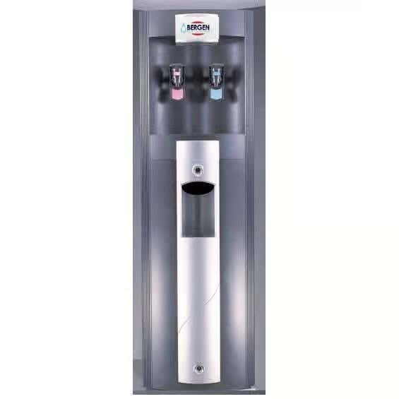 Bergen WD2202 Hot and Cold Water Dispenser With Cups Stand - Silver