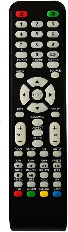 Remote Control, Compatible With nat65y6 - Black