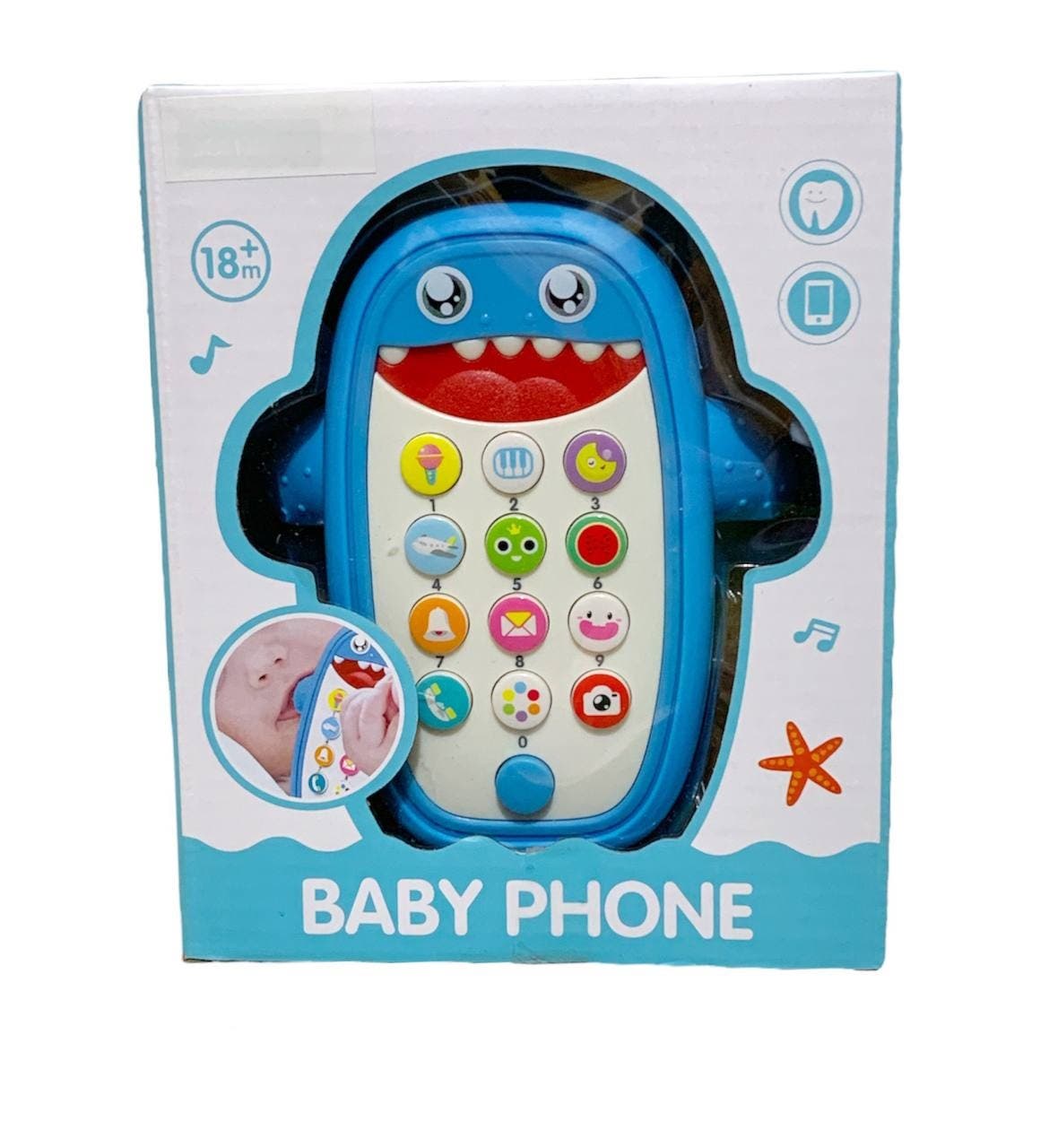 Alsafwa W25-156-1 Interactive Telephone Toy for Unisex Children - Blue