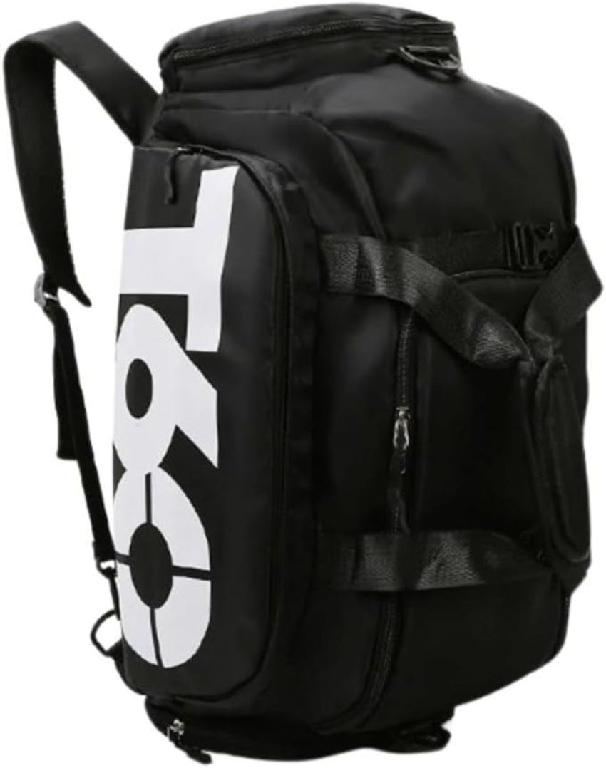 Multifunctional Oxford Sports Travel Bag - Black