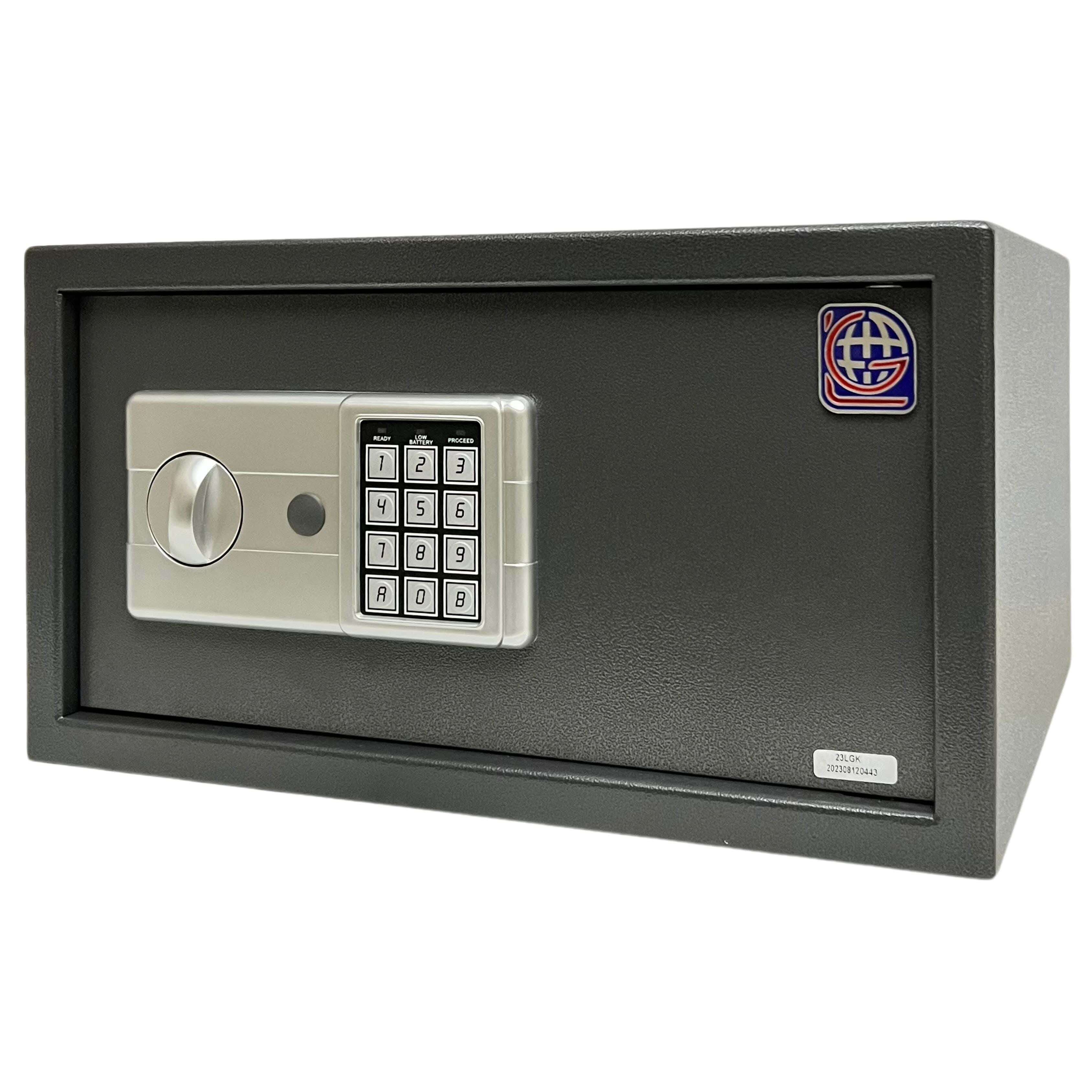 Lotfy Group LG Metal Hotel Laptop Safe, 23 × 42 × 37 cm - Grey