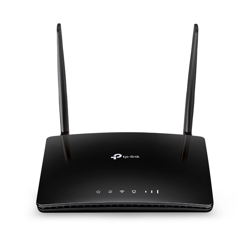 TP-Link AC750 Archer MR200 Wireless Dual Band 4G LTE Router, 2 Antennas - Black